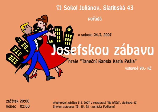 Josefsk zbava - plakt