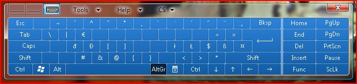 Rozloen klves na klvesnici s AltGR